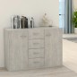 vidaXL Aparador de madera contrachapada gris hormigón 60x30x70 cm vidaXL Aparador de madera contrachapada gris hormigón 60x30x70 cm