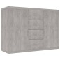 vidaXL Aparador de madera contrachapada gris hormigón 60x30x70 cm vidaXL Aparador de madera contrachapada gris hormigón 60x30x70 cm
