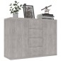 vidaXL Aparador de madera contrachapada gris hormigón 60x30x70 cm vidaXL Aparador de madera contrachapada gris hormigón 60x30x70 cm