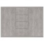vidaXL Aparador de madera contrachapada gris hormigón 60x30x70 cm vidaXL Aparador de madera contrachapada gris hormigón 60x30x70 cm
