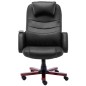 vidaXL Silla de oficina de masaje de cuero sintético negra vidaXL Silla de oficina de masaje de cuero sintético negra
