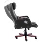 vidaXL Silla de oficina de masaje de cuero sintético negra vidaXL Silla de oficina de masaje de cuero sintético negra