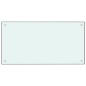vidaXL Protección salpicaduras cocina vidrio templado blanco 80x40 cm vidaXL Protección salpicaduras cocina vidrio templado blanco 80x40 cm