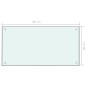 vidaXL Protección salpicaduras cocina vidrio templado blanco 80x40 cm vidaXL Protección salpicaduras cocina vidrio templado blanco 80x40 cm