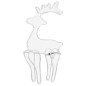 vidaXL Reno de Navidad con malla 306 LED 60x24x89 cm vidaXL Reno de Navidad con malla 306 LED 60x24x89 cm