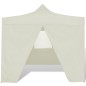 vidaXL Cenador plegable con 4 paredes colore crema 3x3 m vidaXL Cenador plegable con 4 paredes colore crema 3x3 m