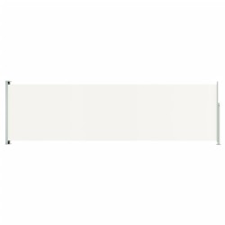 vidaXL Toldo lateral retráctil de jardín crema 180x600 cm