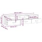 vidaXL Mueble TV HAMAR madera de pino maciza marrón miel 158x40x40 cm