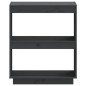 vidaXL Estantería madera maciza de pino gris 60x35x71 cm vidaXL Estantería madera maciza de pino gris 60x35x71 cm
