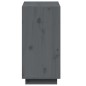 vidaXL Estantería madera maciza de pino gris 60x35x71 cm vidaXL Estantería madera maciza de pino gris 60x35x71 cm