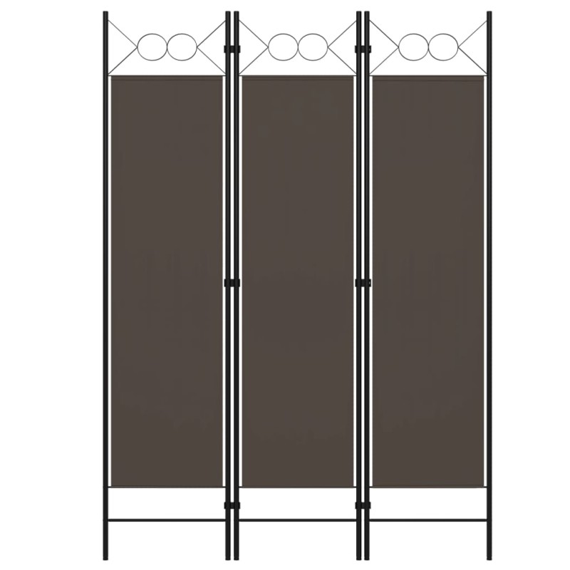 vidaXL Biombo divisor de 3 paneles gris antracita 120x180 cm vidaXL Biombo divisor de 3 paneles gris antracita 120x180 cm