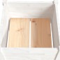 vidaXL Jardineras 2 unidades madera maciza de pino blanco 40x40x70 cm vidaXL Jardineras 2 unidades madera maciza de pino blanco 40x40x70 cm