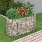 vidaXL Arriate de gaviones de hierro galvanizado 120x50x50 cm vidaXL Arriate de gaviones de hierro galvanizado 120x50x50 cm