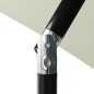 vidaXL Sombrilla de 3 niveles con poste de aluminio arena 2 m vidaXL Sombrilla de 3 niveles con poste de aluminio arena 2 m