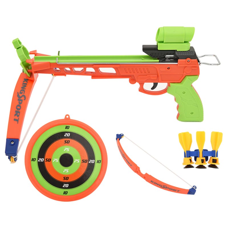 vidaXL Juego de tiro con arco para niños y ballestas con diana vidaXL Juego de tiro con arco para niños y ballestas con diana