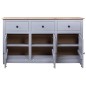 vidaXL Aparador de madera maciza pino estilo Panamá gris 135x40x80 cm vidaXL Aparador de madera maciza pino estilo Panamá gris 135x40x80 cm