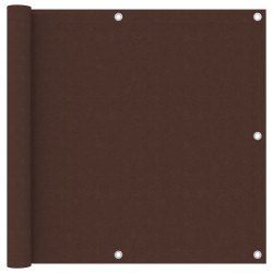 vidaXL Toldo para balcón tela oxford marrón 90x500 cm