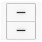 vidaXL Mesita de noche de pared blanca 50x36x47 cm vidaXL Mesita de noche de pared blanca 50x36x47 cm