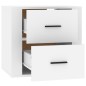 vidaXL Mesita de noche de pared blanca 50x36x47 cm vidaXL Mesita de noche de pared blanca 50x36x47 cm