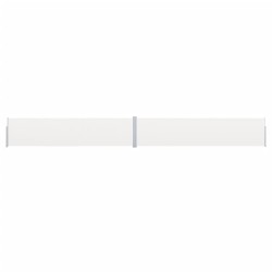 vidaXL Toldo lateral retráctil para patio color crema 170x1200 cm