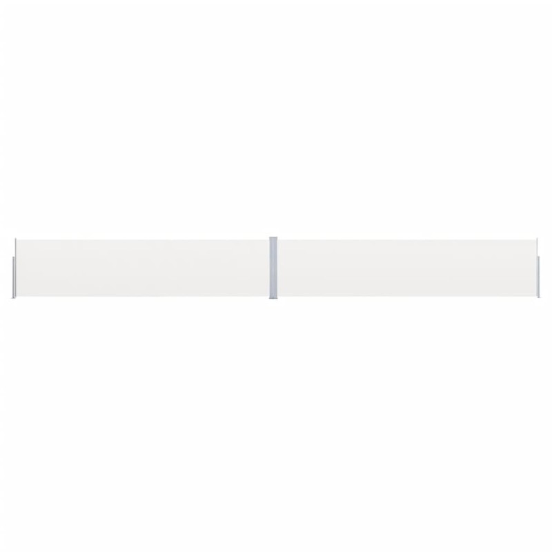 vidaXL Toldo lateral retráctil para patio color crema 170x1200 cm