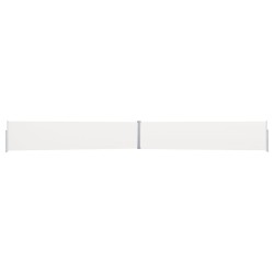 vidaXL Toldo lateral retráctil para patio color crema 170x1200 cm