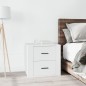 vidaXL Mesita de noche blanca 50x39x47 cm vidaXL Mesita de noche blanca 50x39x47 cm