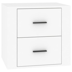 vidaXL Mesita de noche blanca 50x39x47 cm
