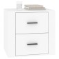 vidaXL Mesita de noche blanca 50x39x47 cm vidaXL Mesita de noche blanca 50x39x47 cm