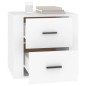 vidaXL Mesita de noche blanca 50x39x47 cm vidaXL Mesita de noche blanca 50x39x47 cm