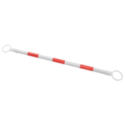 vidaXL Barras retráctiles de cono de tráfico 2 uds plástico 116-197 cm