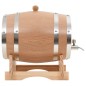 vidaXL Barril de vino con grifo madera roble macizo 6 L vidaXL Barril de vino con grifo madera roble macizo 6 L