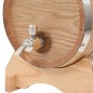 vidaXL Barril de vino con grifo madera roble macizo 6 L vidaXL Barril de vino con grifo madera roble macizo 6 L
