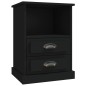 vidaXL Mesitas de noche 2 unidades negro 43x36x60 cm vidaXL Mesitas de noche 2 unidades negro 43x36x60 cm