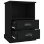 vidaXL Mesitas de noche 2 unidades negro 43x36x60 cm vidaXL Mesitas de noche 2 unidades negro 43x36x60 cm