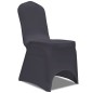 vidaXL Funda de silla elástica 6 unidades gris antracita vidaXL Funda de silla elástica 6 unidades gris antracita