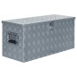 vidaXL Caja de aluminio 90,5x35x40 cm plateada vidaXL Caja de aluminio 90,5x35x40 cm plateada