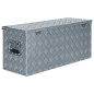 vidaXL Caja de aluminio 90,5x35x40 cm plateada vidaXL Caja de aluminio 90,5x35x40 cm plateada