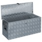 vidaXL Caja de aluminio 90,5x35x40 cm plateada vidaXL Caja de aluminio 90,5x35x40 cm plateada