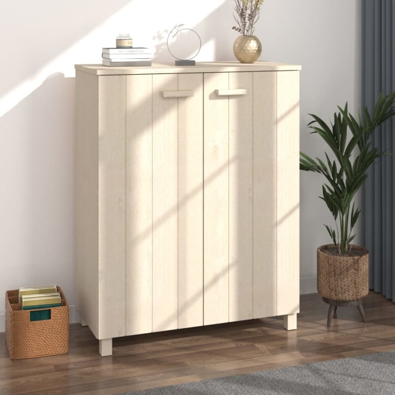 vidaXL Zapatero HAMAR madera pino maciza marrón miel 85x40x108 cm vidaXL Zapatero HAMAR madera pino maciza marrón miel 85x40x108 cm
