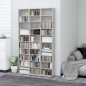vidaXL Armario para CDs madera contrachapada gris 102x16x177,5 cm vidaXL Armario para CDs madera contrachapada gris 102x16x177,5 cm