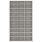 vidaXL Armario para CDs madera contrachapada gris 102x16x177,5 cm vidaXL Armario para CDs madera contrachapada gris 102x16x177,5 cm
