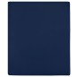 vidaXL Sábana bajera jersey algodón azul marino 140x200 cm vidaXL Sábana bajera jersey algodón azul marino 140x200 cm