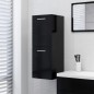 vidaXL Armario de baño madera contrachapada negro 30x30x80 cm vidaXL Armario de baño madera contrachapada negro 30x30x80 cm