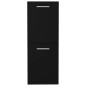 vidaXL Armario de baño madera contrachapada negro 30x30x80 cm vidaXL Armario de baño madera contrachapada negro 30x30x80 cm