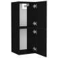 vidaXL Armario de baño madera contrachapada negro 30x30x80 cm vidaXL Armario de baño madera contrachapada negro 30x30x80 cm