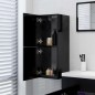 vidaXL Armario de baño madera contrachapada negro 30x30x80 cm vidaXL Armario de baño madera contrachapada negro 30x30x80 cm