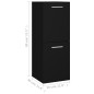 vidaXL Armario de baño madera contrachapada negro 30x30x80 cm vidaXL Armario de baño madera contrachapada negro 30x30x80 cm