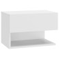 vidaXL Mesita de noche de pared blanca vidaXL Mesita de noche de pared blanca