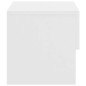 vidaXL Mesita de noche de pared blanca vidaXL Mesita de noche de pared blanca